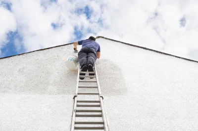 Peinture extérieure à la Belliole — façades et ravalement